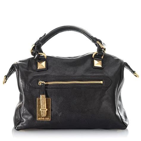 michael kors calista satchel black|Satchels Michael Kors .